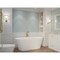 Anzzi Rossetto 5.6 ft. Solid Surface Freestanding Bathtub in Matte White FT-AZ503 - alternate 5